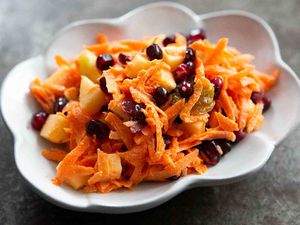 jeweled carrot salad with pomegranate