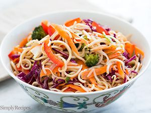 Asian Noodle Salad with Sesame Ginger Dressing