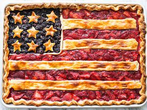 American Flag Slab Pie