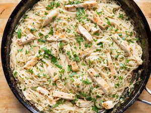 Chicken Scampi with Angel Hair Pasta