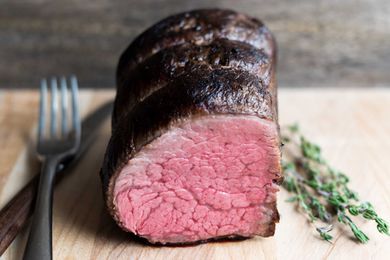 Sous Vide Beef Tenderloin with Port, Garlic, and Thyme