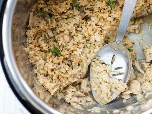 Pressure Cooker Chicken and Rice Casserole in an Instant Pot