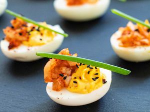 How to Make Deviled Eggs with Kimchi