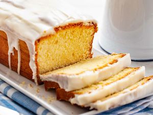 Vanilla Pound Cake with Vanilla Glaze