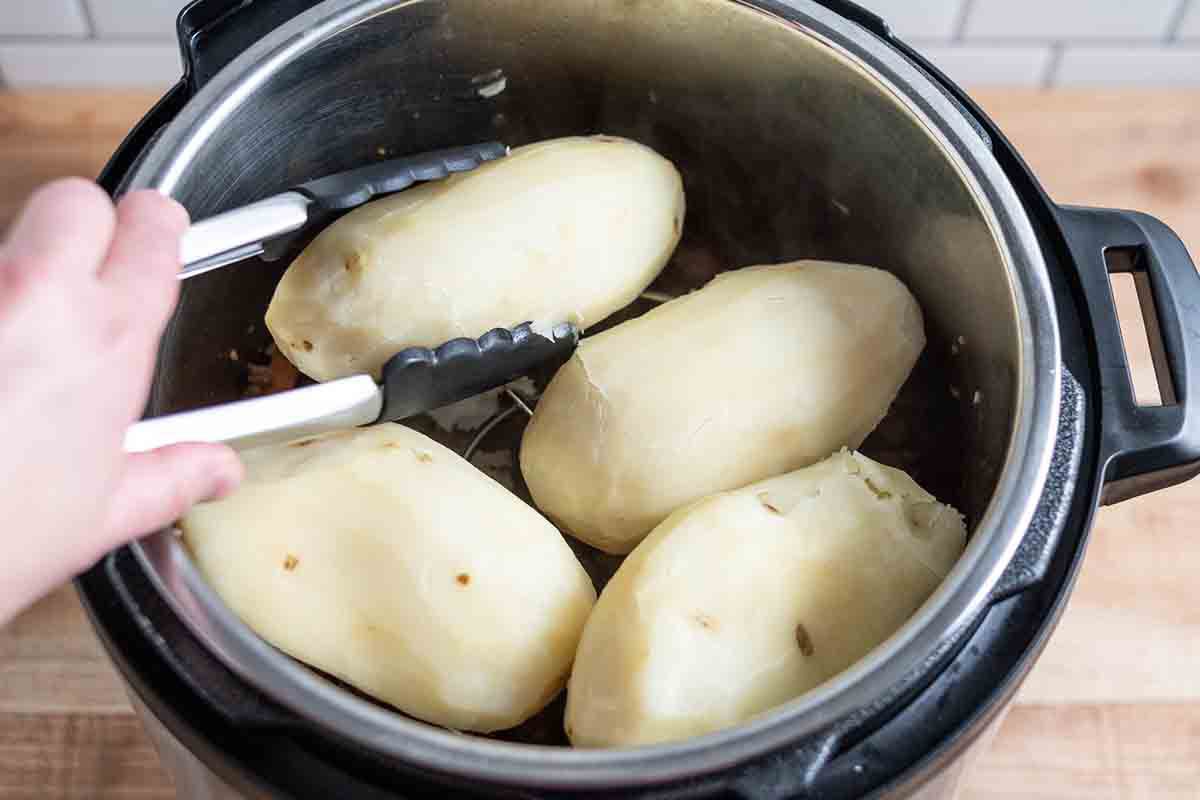 Pressure Cooker Shepherd's Pie - Remove the cooked potatoes