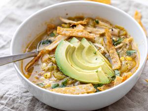 Green Chicken Chili recipe made in the slow cooker