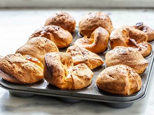 The best popover recipe baked in a muffin tin.