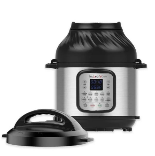Instant Pot Duo Crisp 6-Quart Pressure Cooker and Air Fryer