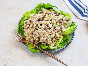 Plate of Tarragon Chicken Salad