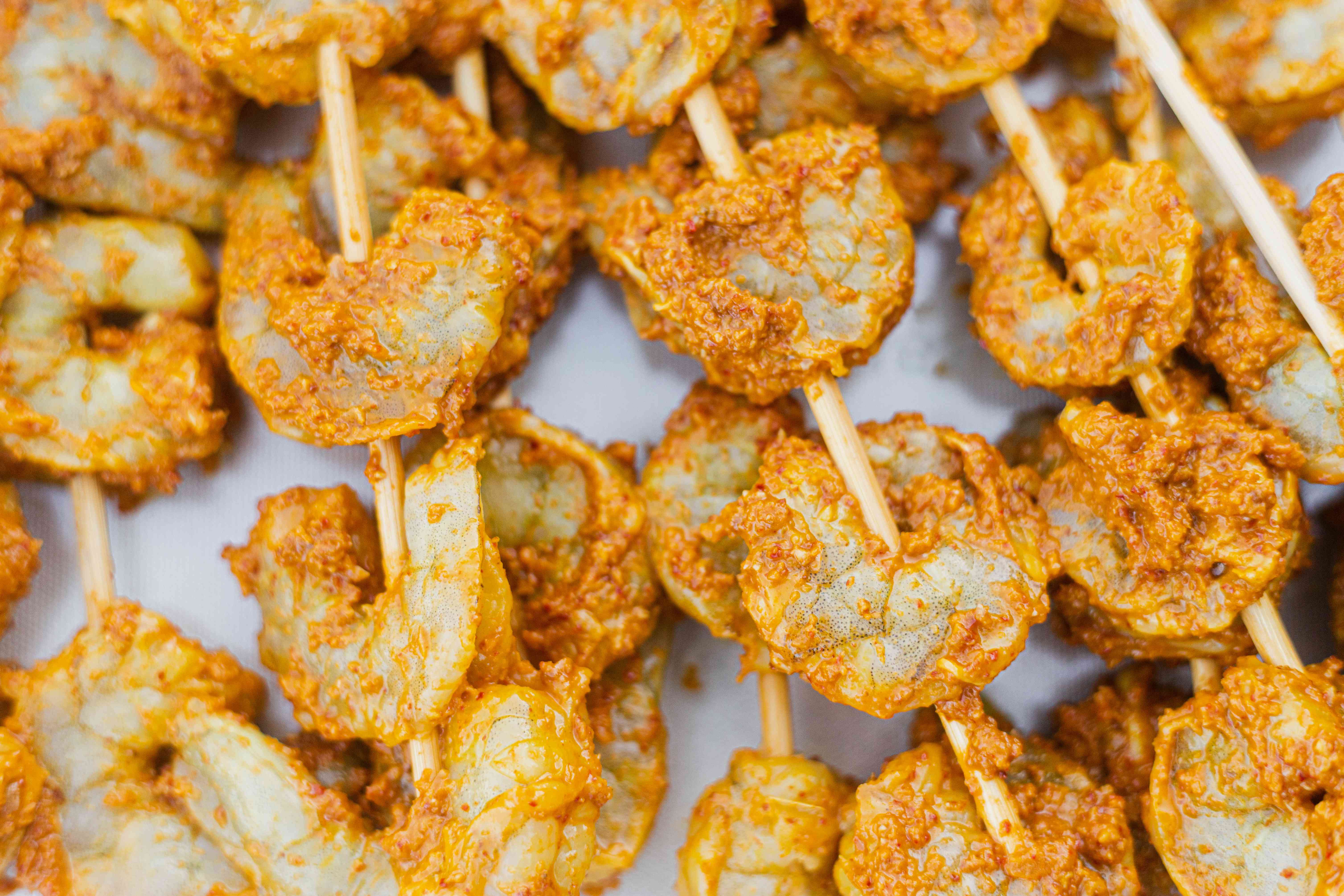 Skewer Shrimp for Grilled Shrimp with Konkani-Inspired Masala