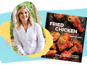 Rebecca Lang and her Fried Chicken cookbook