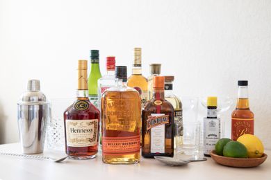 How to set up a home bar essential liquor wines and liqueurs 